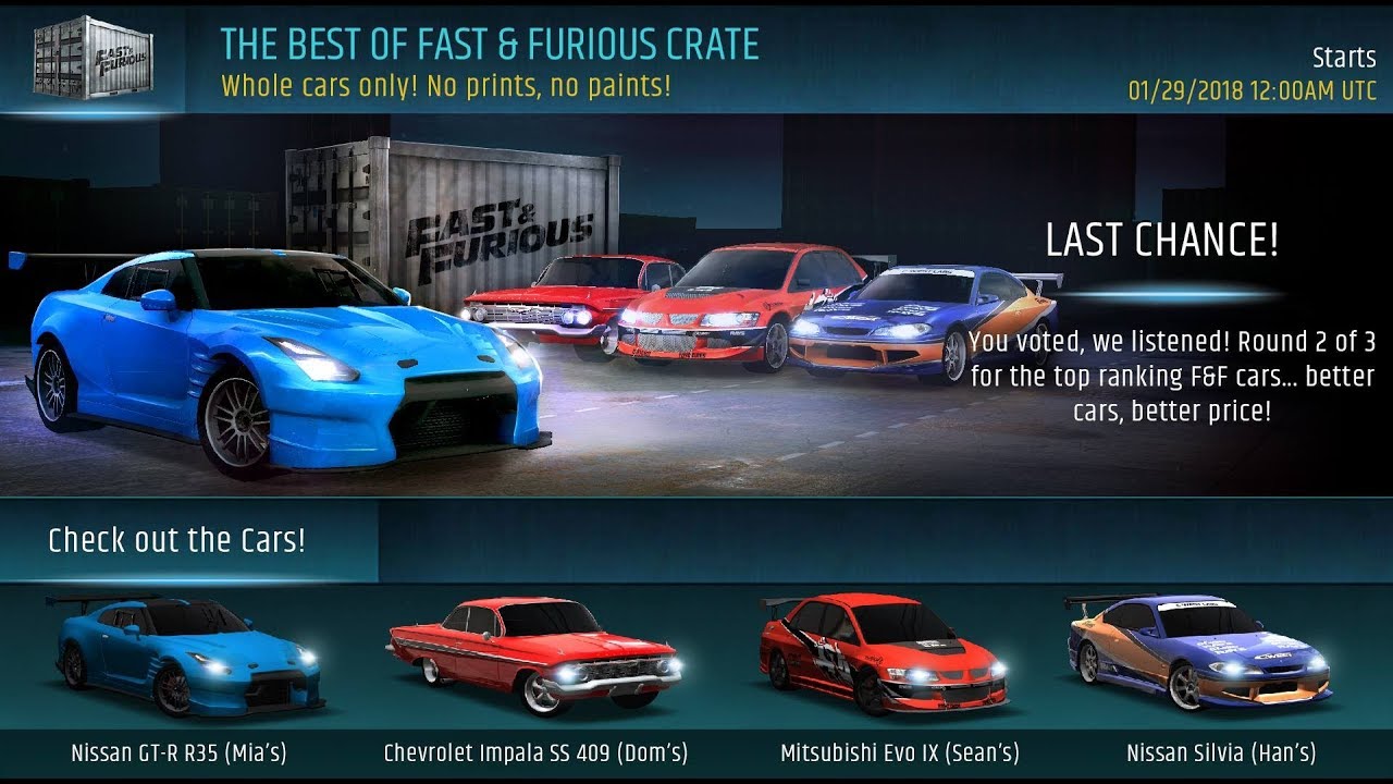 Racing Rivals 2018: Fast And Furious Crate Opening! Whole Cars are AWESOME!!!