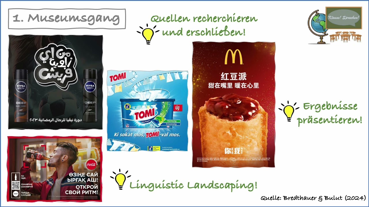 Mehrsprachigkeit im Deutschunterricht: UV Werbung