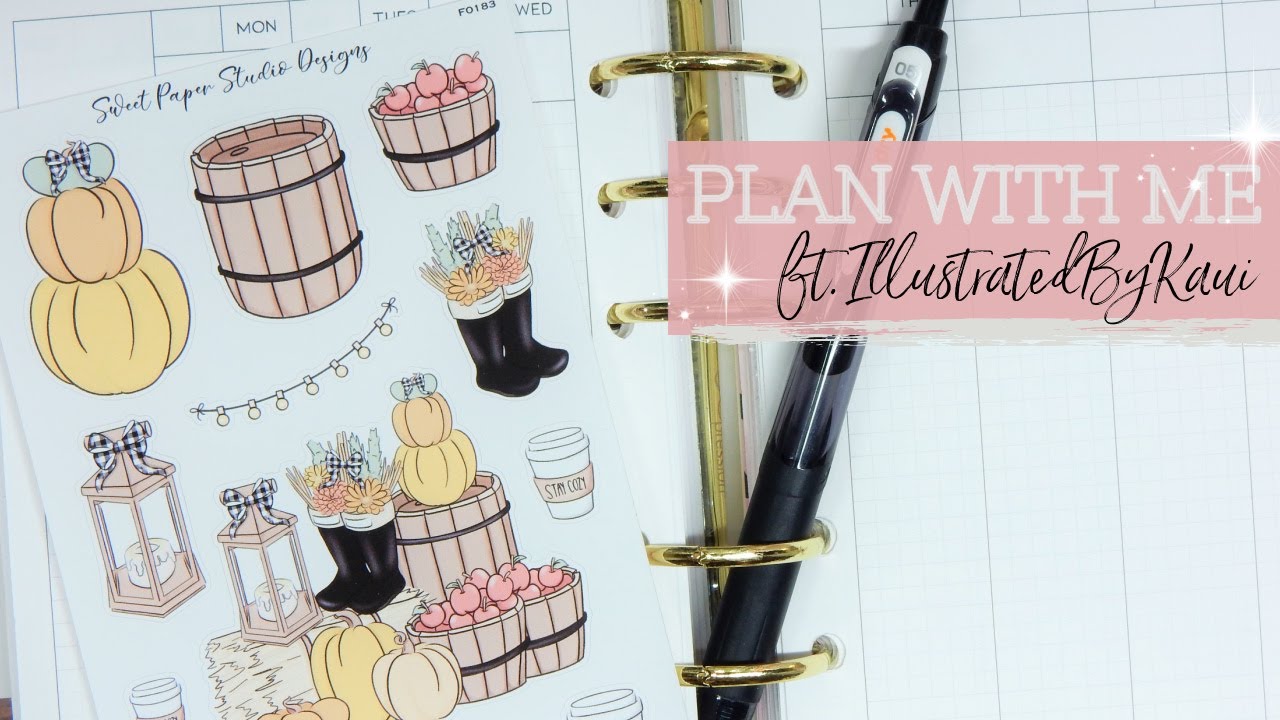 Plan With Me ft. IllustratedByKaui| A6 Rings | Plan As I Go