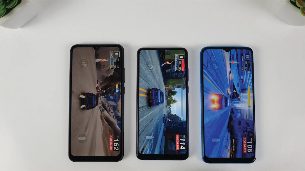 Redmi 9A vs Realme C3 vs Huawei Y6P | Fingerprint, Video display, Speedtest Comparison