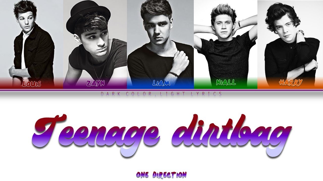 One Direction 'Teenage Dirtbag' (Original by Wheatus) Lyrics [Color Coded ENG_ESP]