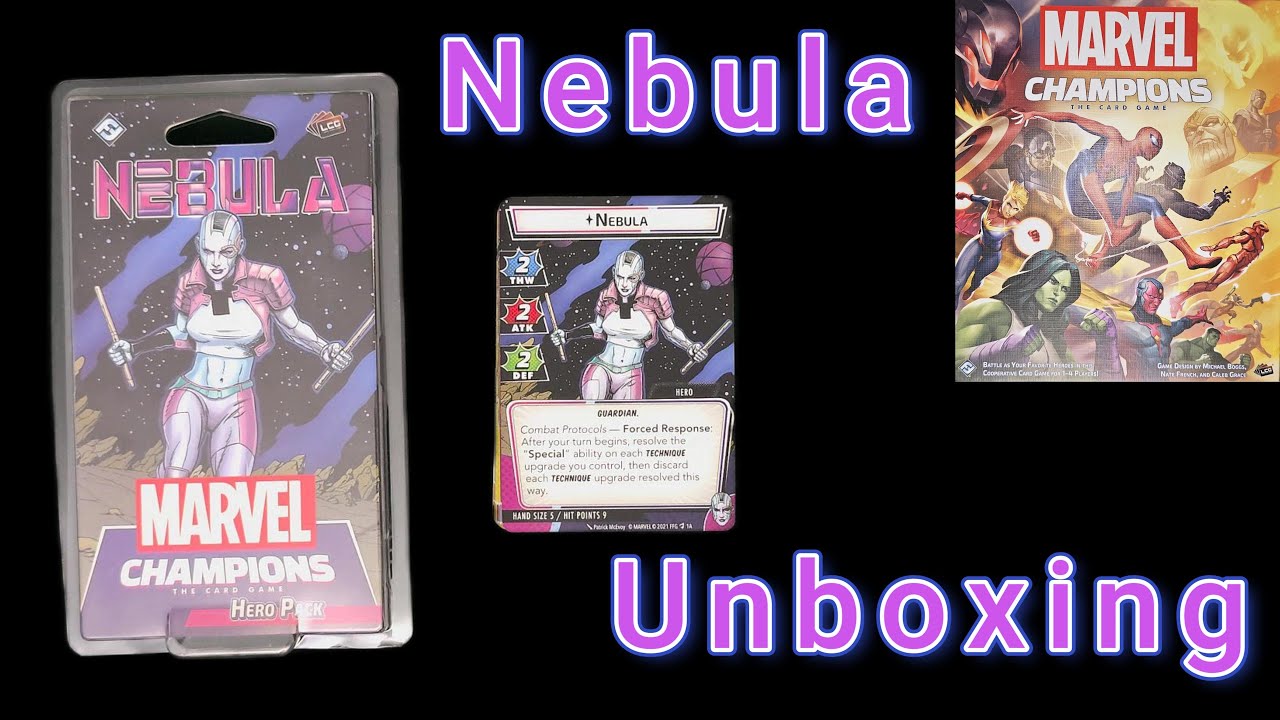 Title - Marvel Champions:  Nebula Hero Pack UNBOXING! - What's Inside?