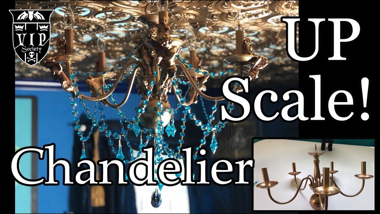 DIY DECOR! Upscaling a chandelier. Blah to aaah