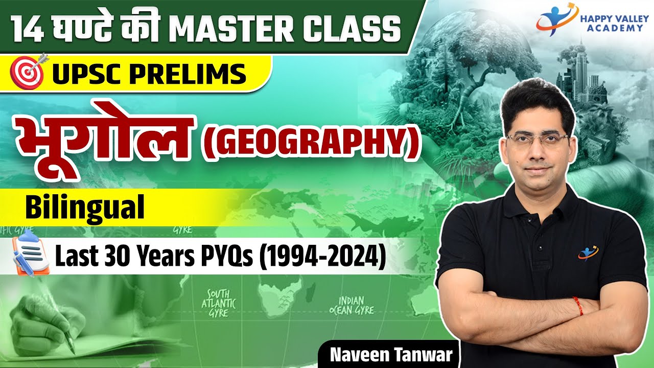 Geography Last 30 Years PYQs - UPSC Prelims-2025 | UPSC 30 Years PYQs | Geography | Naveen Tanwar