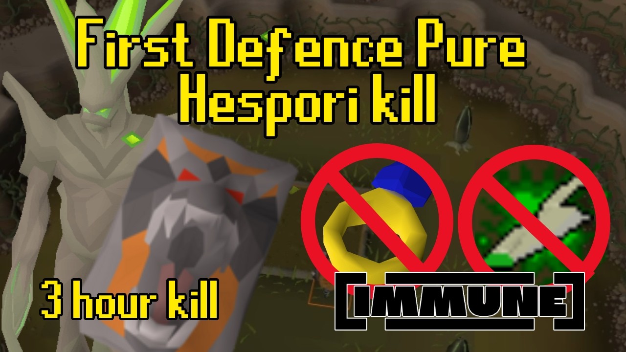 World First Def Pure Hespori kill - 3 HOURS