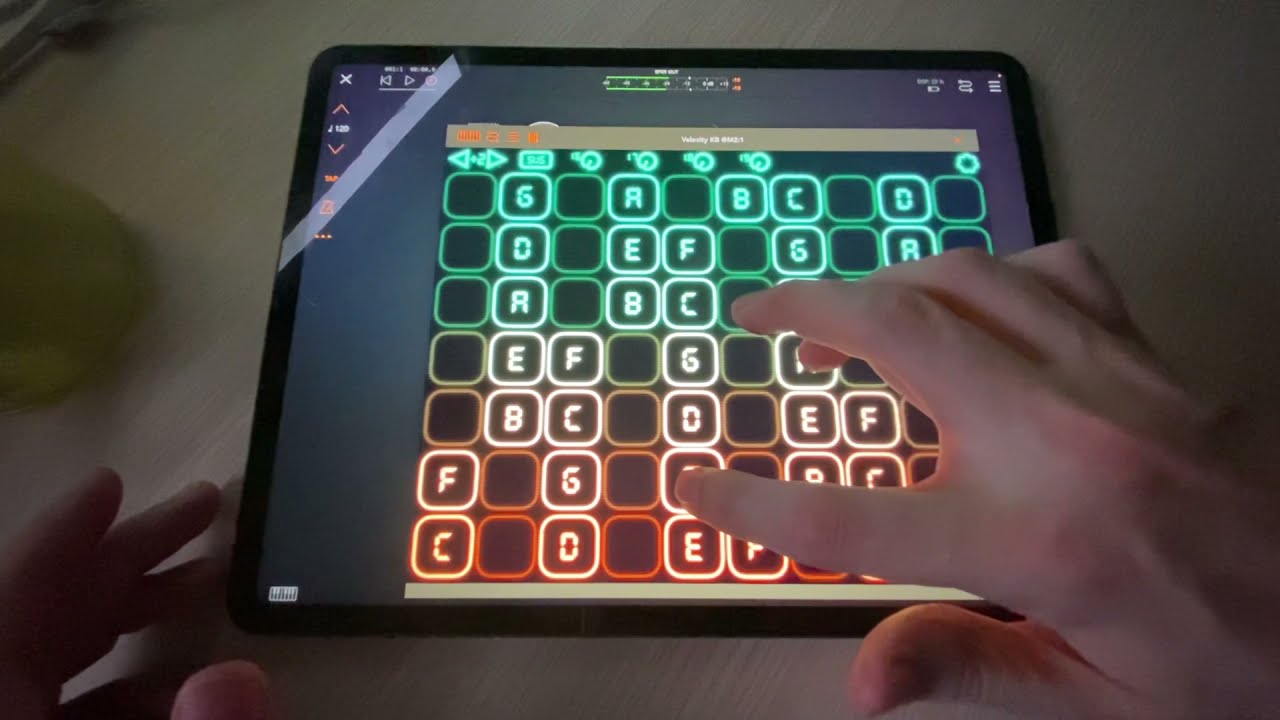 Using Swam Cello with Velocity Keyboard