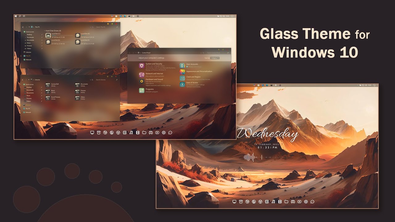 New Glass Theme for Windows 10 2025