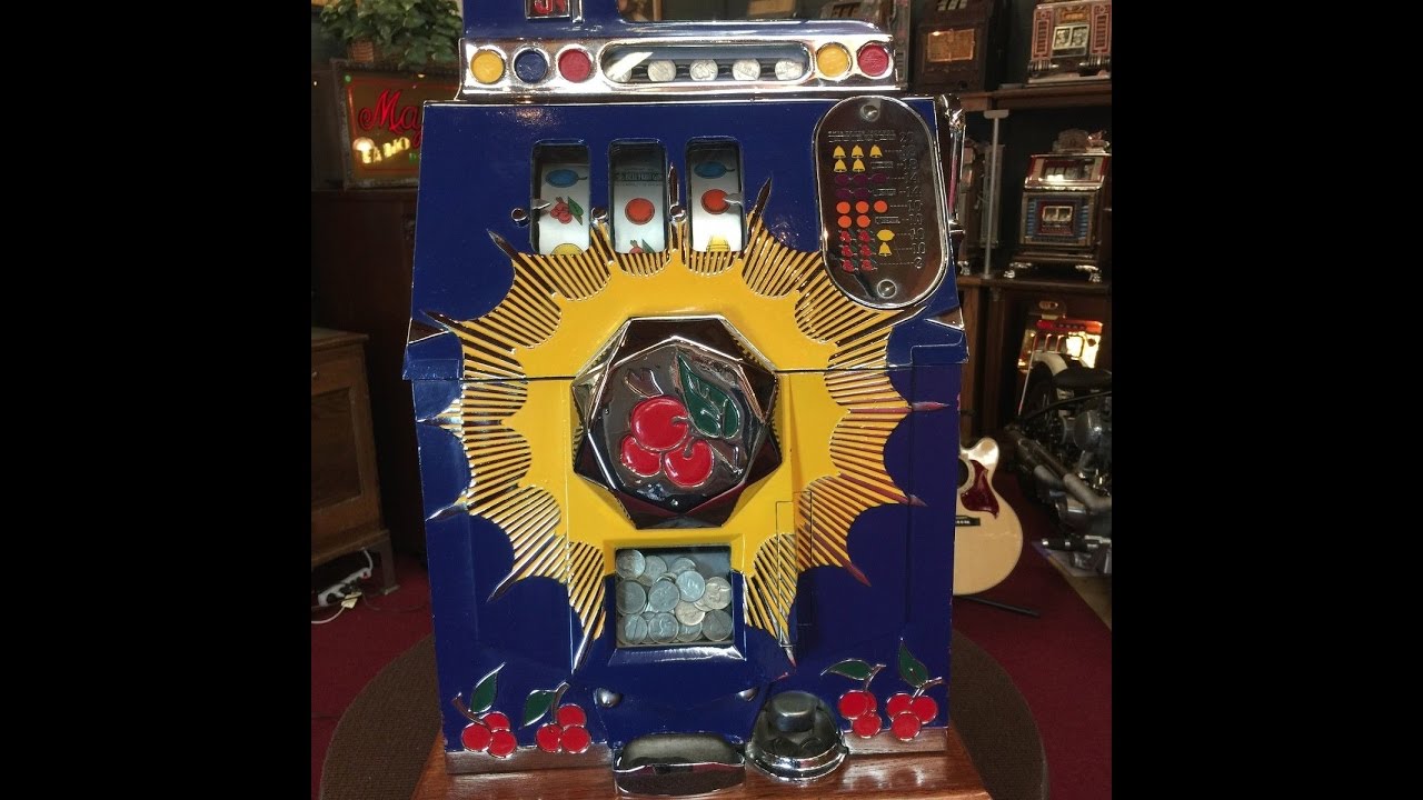 1937 Mills Bursting Cherry 5 cent Slot Machine For Sale $3,995