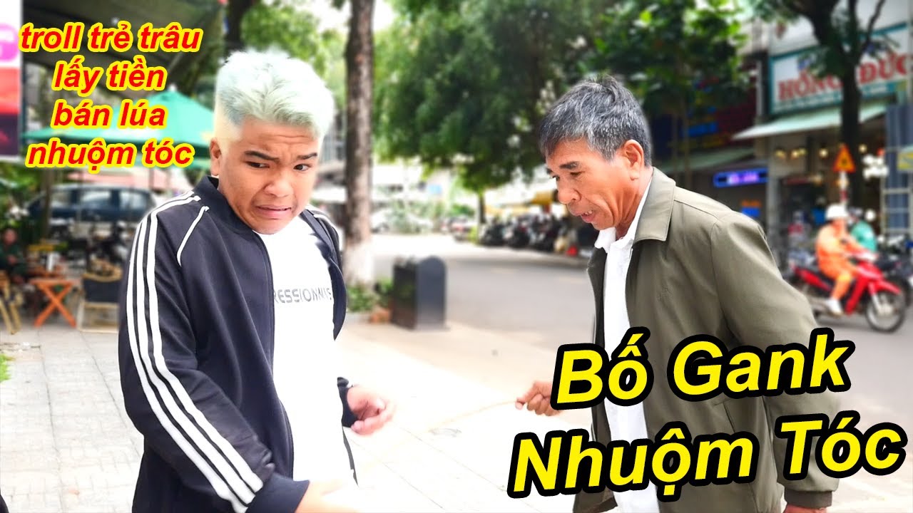 TROLL Trẻ Trâu Lấy Tiền Bán Lúa Của Bố Đi Nhuộm Tóc Bị Gank Cực Mạnh | TQ97