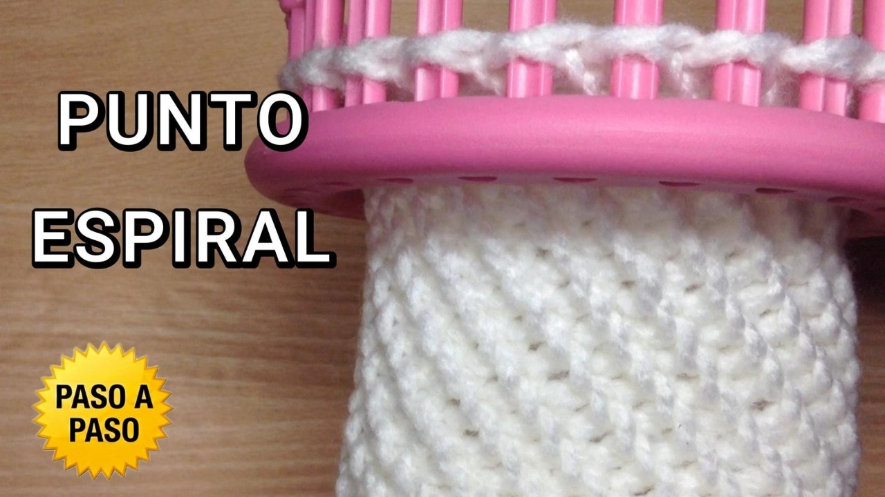 [PASO A PASO] Como Tejer PUNTO ESPIRAL en Telar Circular - Tutorial Ideal para Gorros