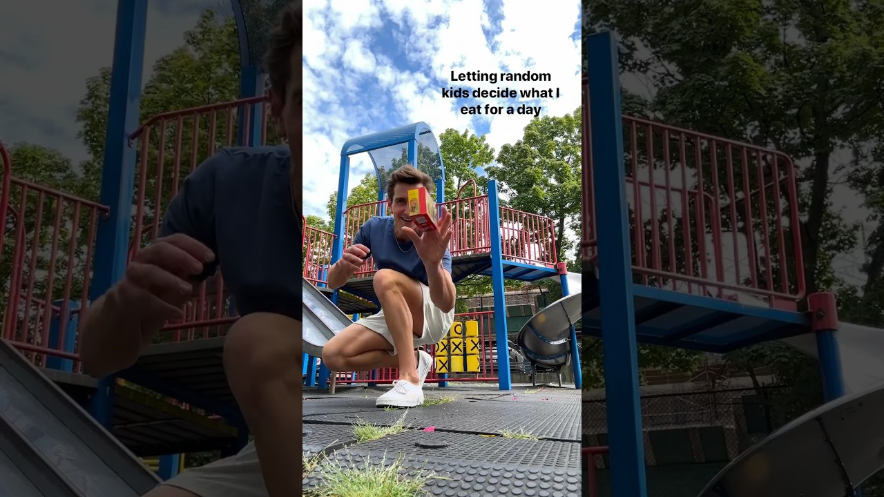 Letting random KIDS decide what I eat for a day #shorts
