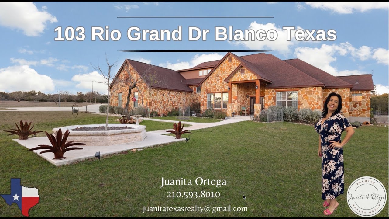 103 Rio Grande Dr | Texas Hill Country Luxury Home | 4.89 Acres | Cielo Springs by Blanco State Park