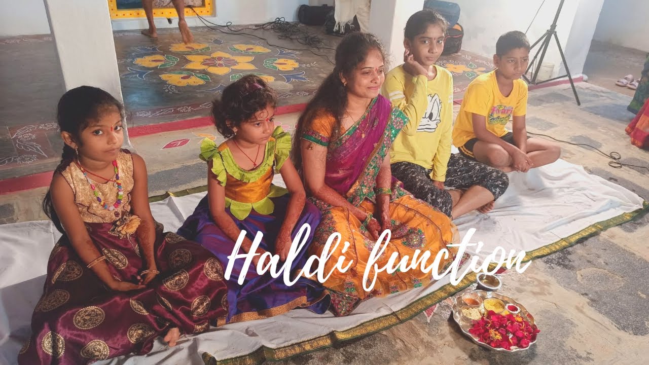 Nalugu Function|| Haldi ||Pasupu Function||#Village||#mangala sanam #madhusreesure