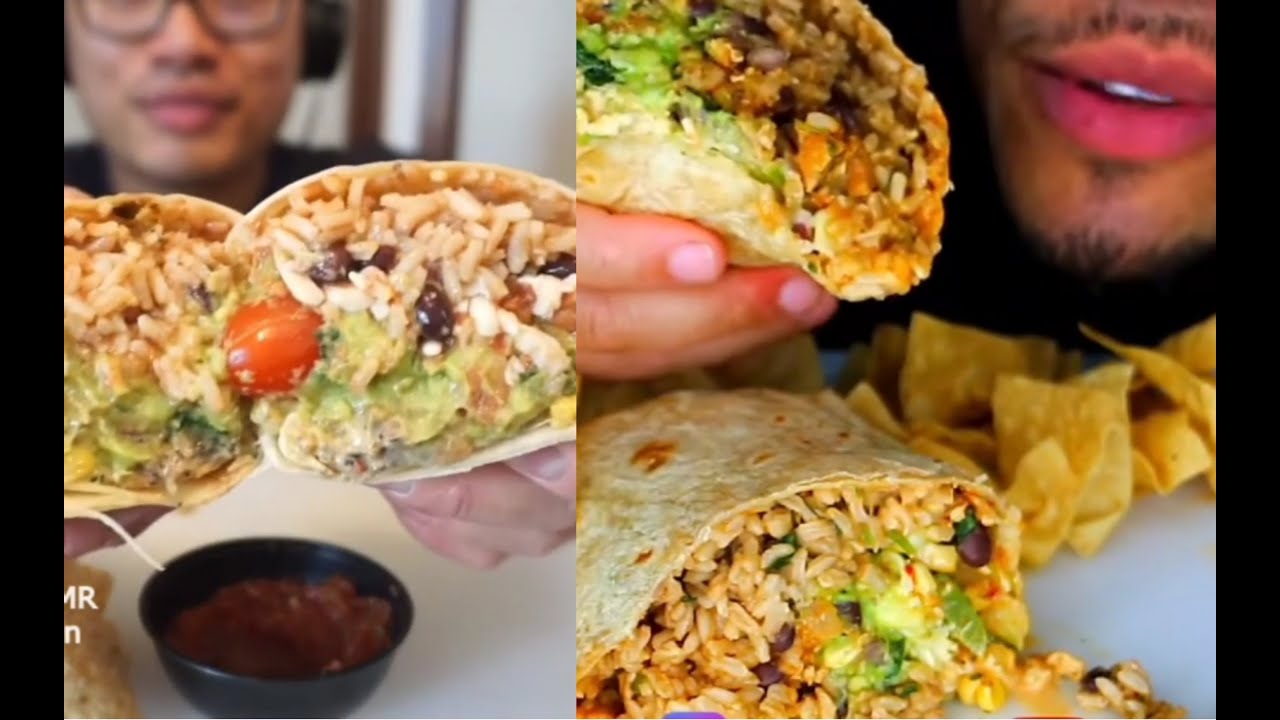 BEST BURRITO *BIG BITE* ASMR MUKBANG COMPILATIONS