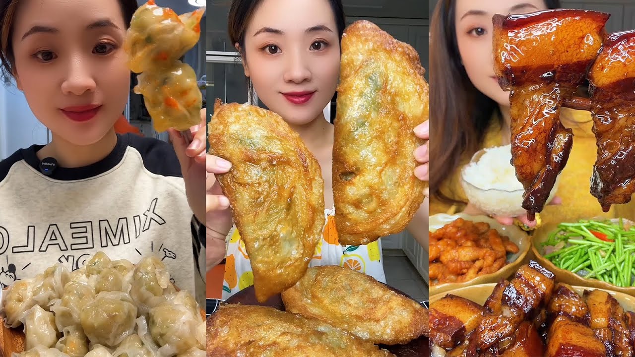 Mukbang Daging Babi Kecap Super Tebal, Lembut & Mengkilap ASMR Makan Besar