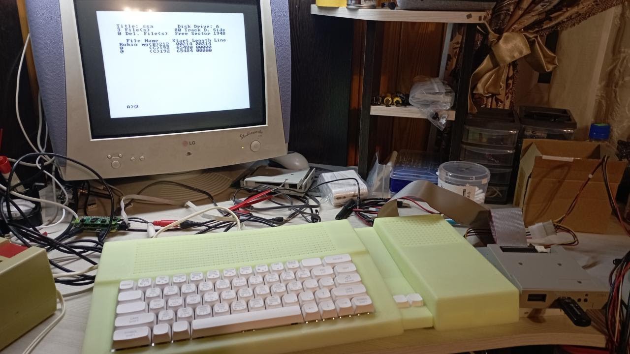 First test of assembled Delta-S02-M computer (ZX Spectrum Clone)