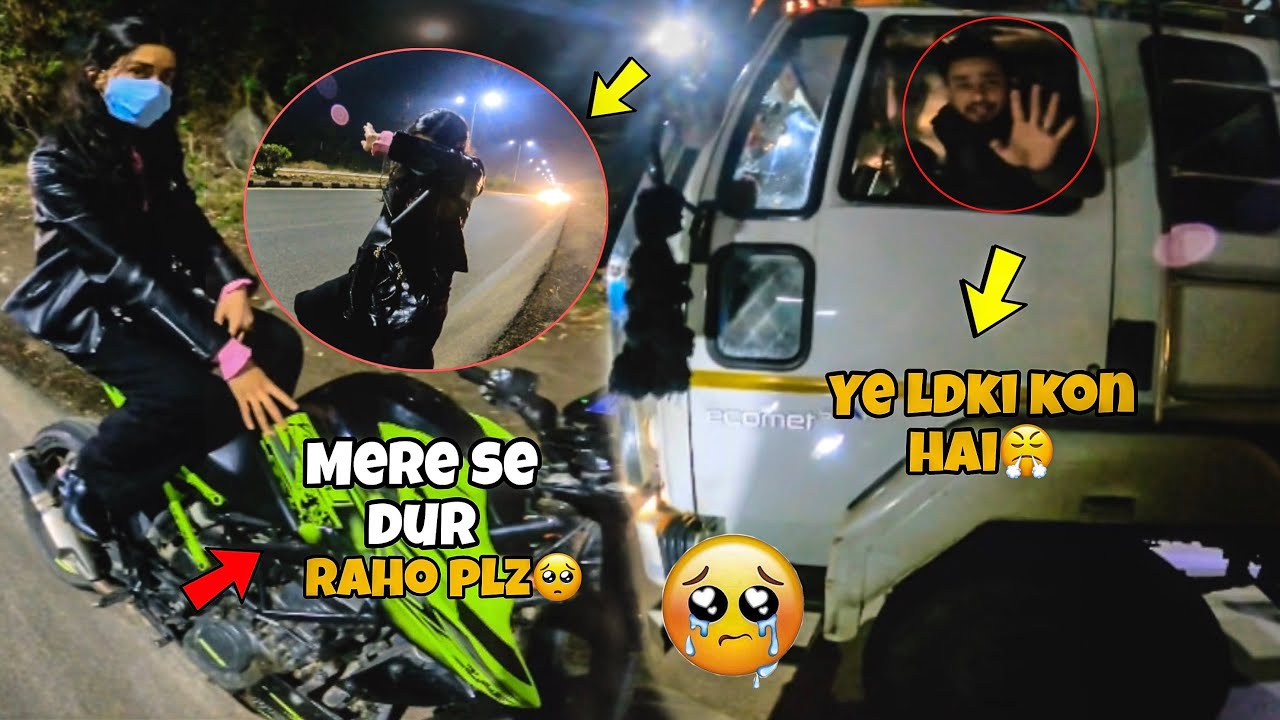 I met a Rude girl at night 😨|| Truck Driver ||Fight With girl😡🤬