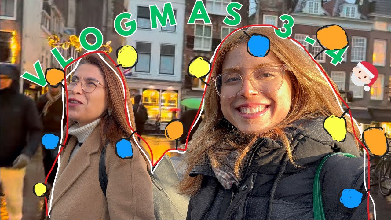 🎄VLOGMAS 3/4 | Hollanda’da Bir Günlüğüne Öğrenci Olmak 📝+ Kışlık Alışveriş 🛍️ w/anniş