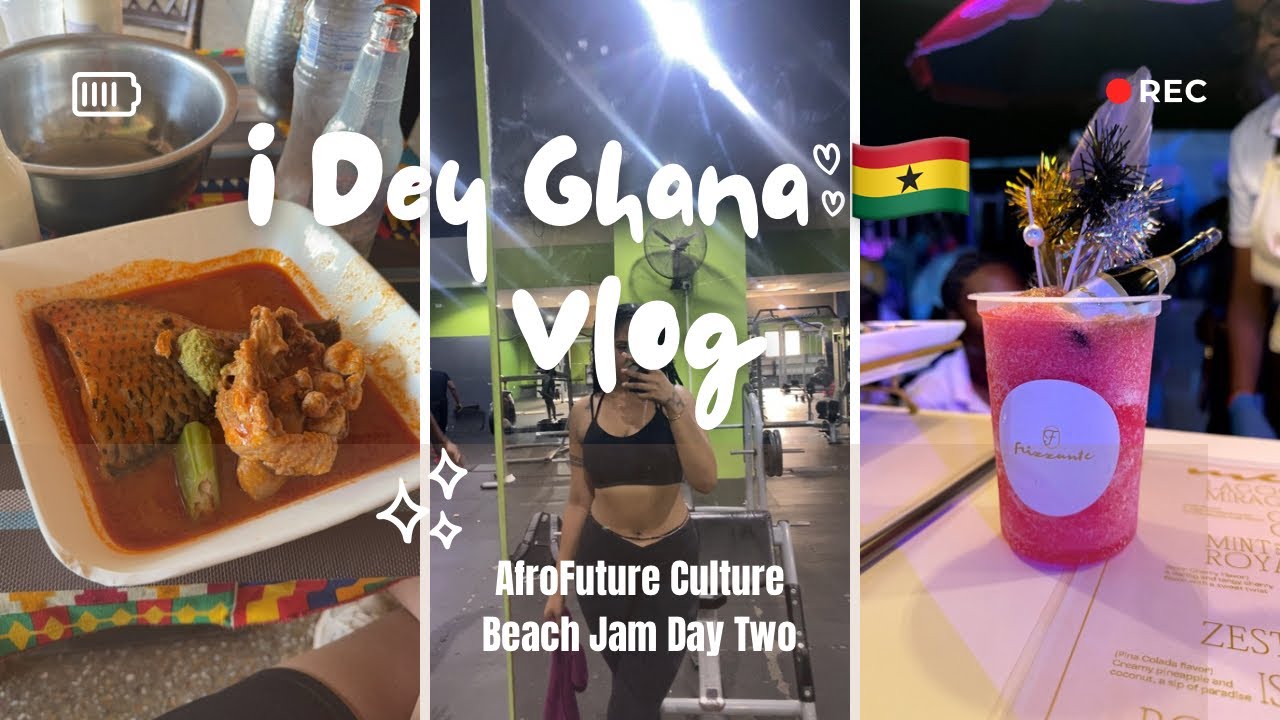 I Dey Ghana 🇬🇭 Vlog | AfroFuture Culture Beach Jam 2024 Day Two