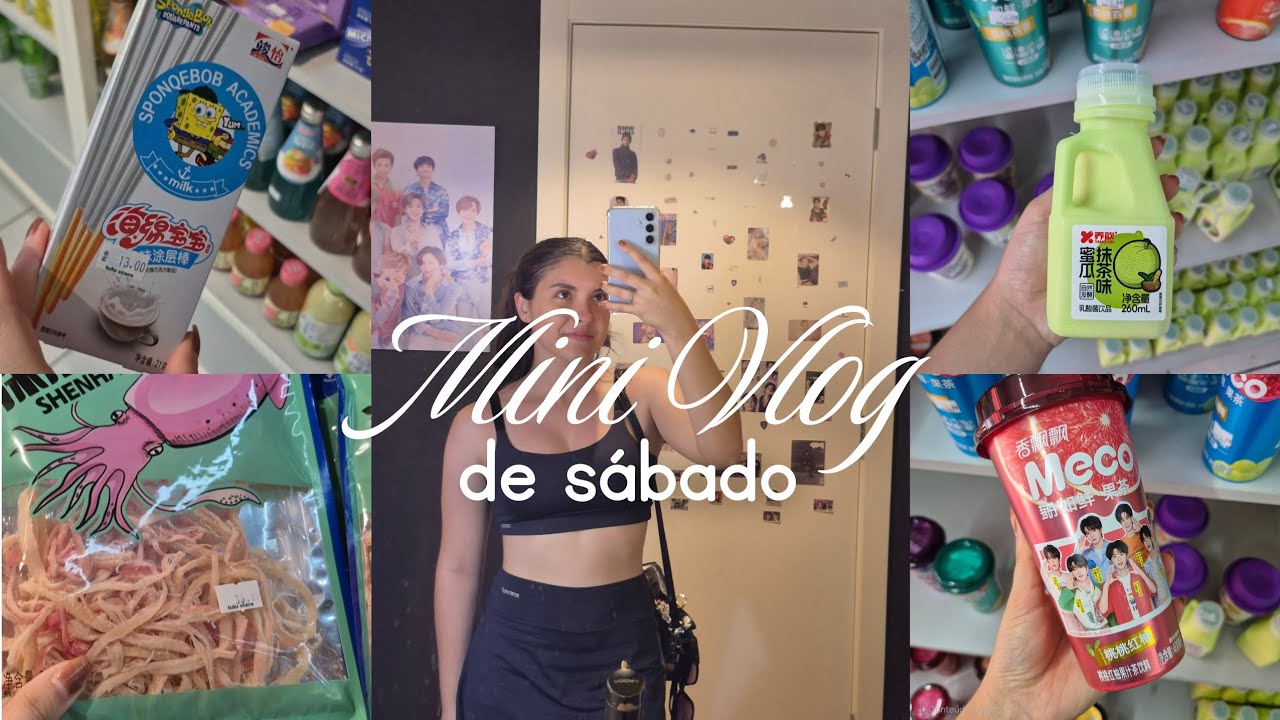 MINI VLOG | comprinhas na loja coreana, passeio no centro da cidade, comendo lanche 