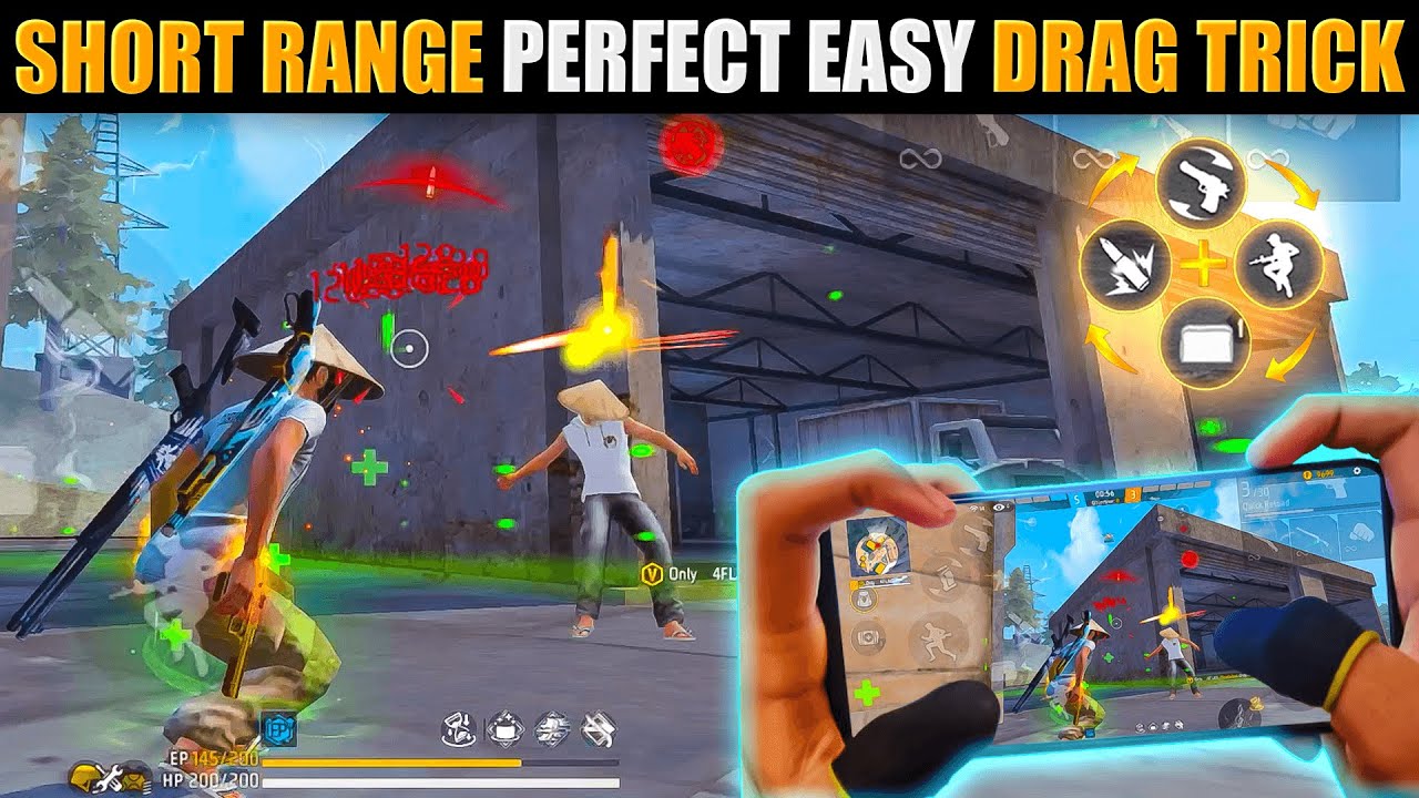 [ M1887 + D-EAGLE ] PERFECT HEADSHOT (DRAG TECHNIQUE) IN FREE FIRE 🤫🔥iPhone 15 Pro⚙️