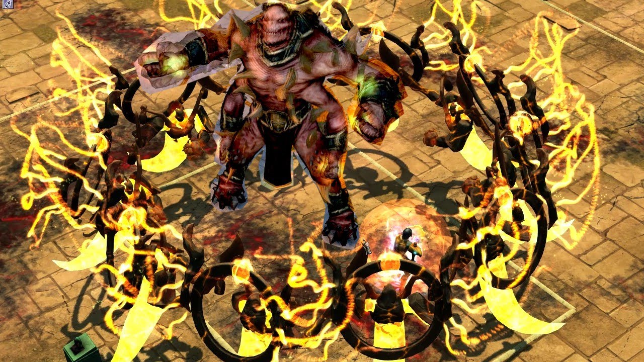 Titan Quest Eternal Embers: Shield MONK Build vs 11 Big Bosses!
