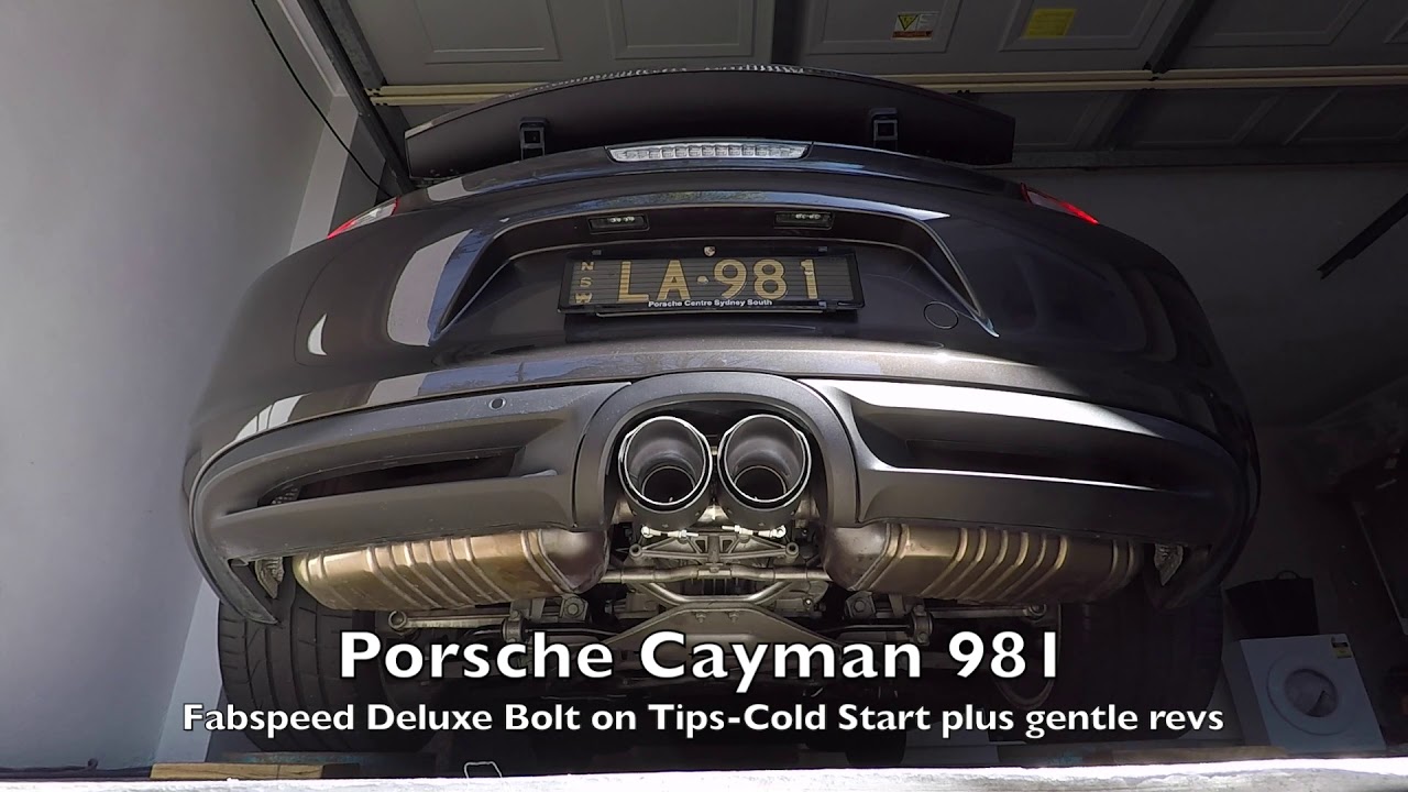 Porsche Cayman 981 Fabspeed Deluxe Bolt on Tips