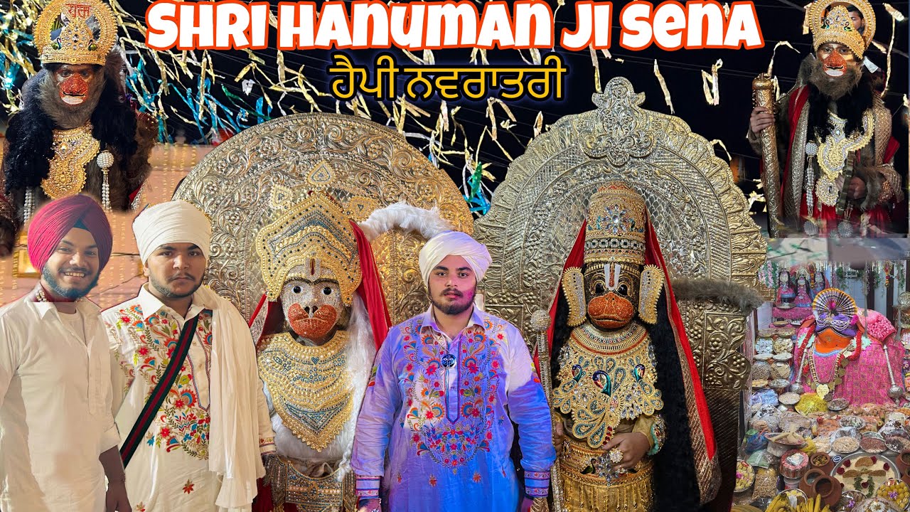 Shiv Shakti hanuman Sena at navratri in Durgiana Mandir🙏🏻🤍 Langoor mela 2023