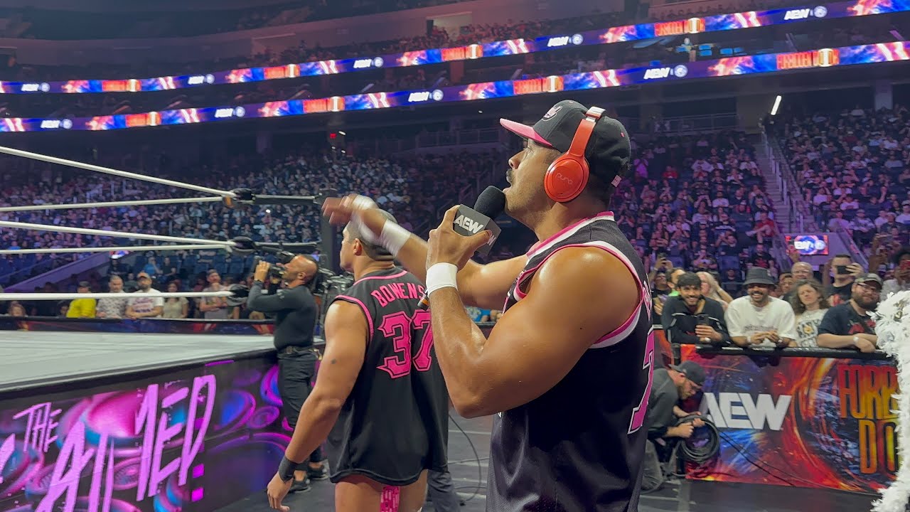 Young Bucks with Okada and Acclaimed Entrance  (Forbidden Door 2024)