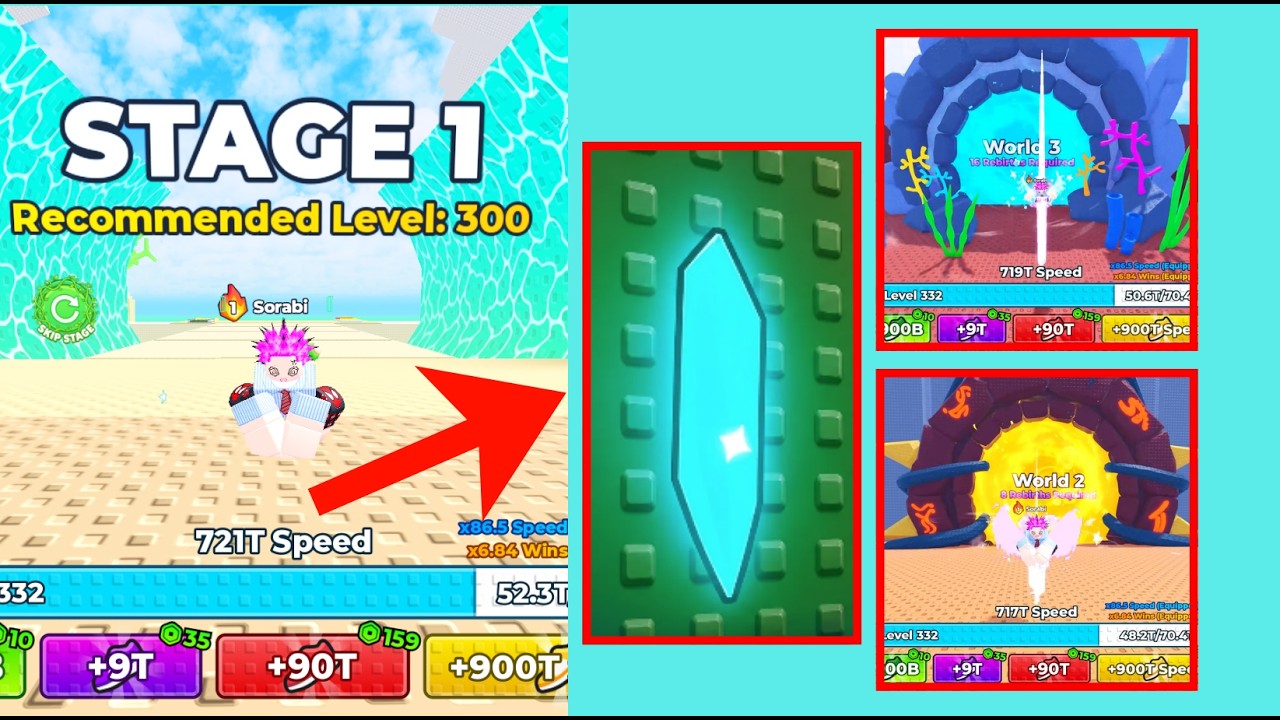 How To Find ALL 9 SUNKEN SHARDS in +1 Speed Monkey Escape! #roblox #speedmonkeyescape