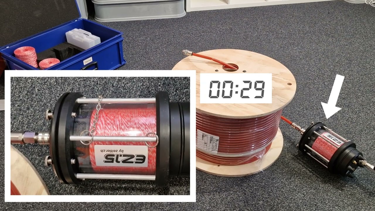 EZ15 Stringing blower with coiled microduct