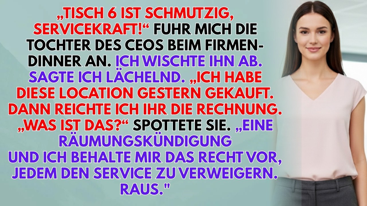 Vom Servicepersonal Zur Chefin: Wie Ich Die Tochter Des CEOs Von Ihrer Eigenen Gala Räumen Lies