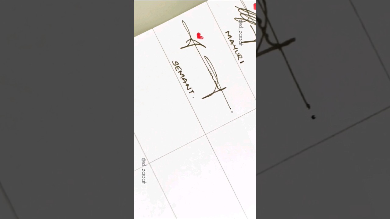 Signature Style✒️- Semant❤️ Comment your name! 