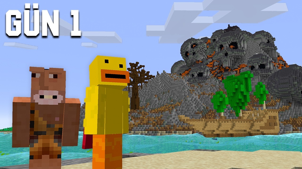 Algomi Minecraft ISSIZ ADA'da Hayatta Kalıyor (TÜM SERİ)
