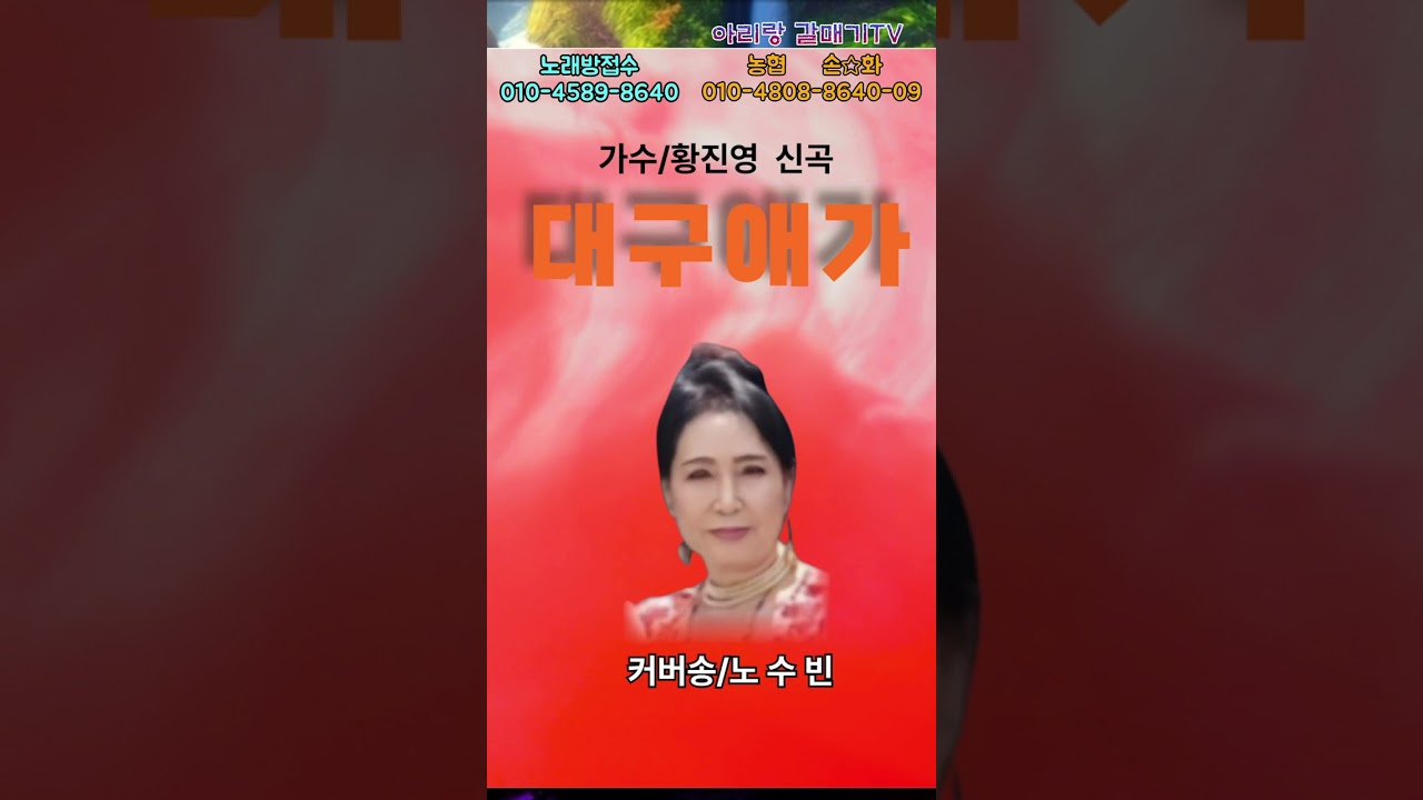 원곡/황진영   커버-노수빈  (대구애가)