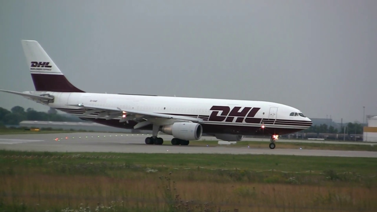 Airbus A300B4 Air Contractors EI-SAF take off Leipzig Airport Day and Night