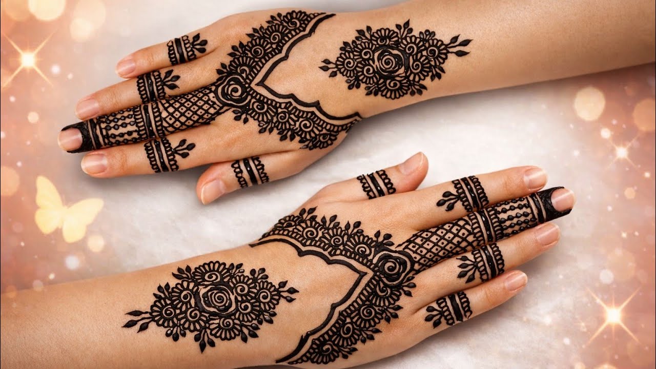 New back hand mehndi design | simple mehndi designs | mehndi ka design |Eid special mehndi|mehndi