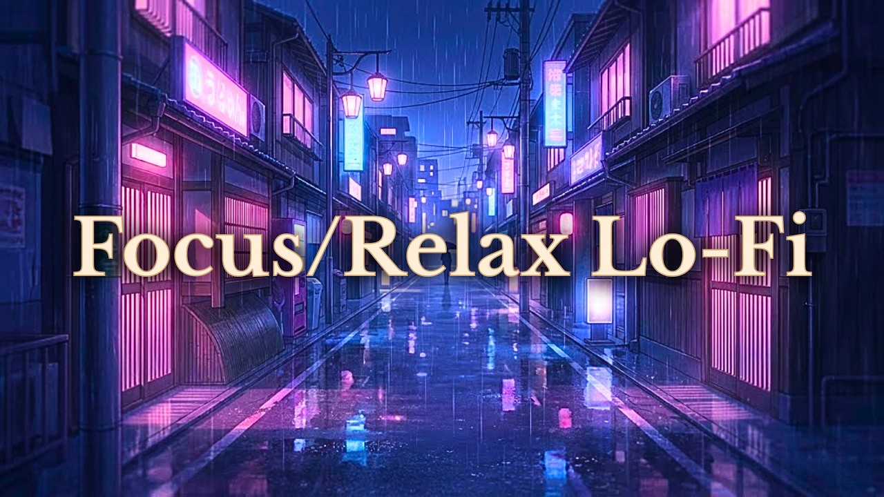 Midnight Focus / Relax Lo-Fi Mix [Lo-Fi Hip Hop Beats for Study & Relax | Vol. 10] - Tokyo ✨