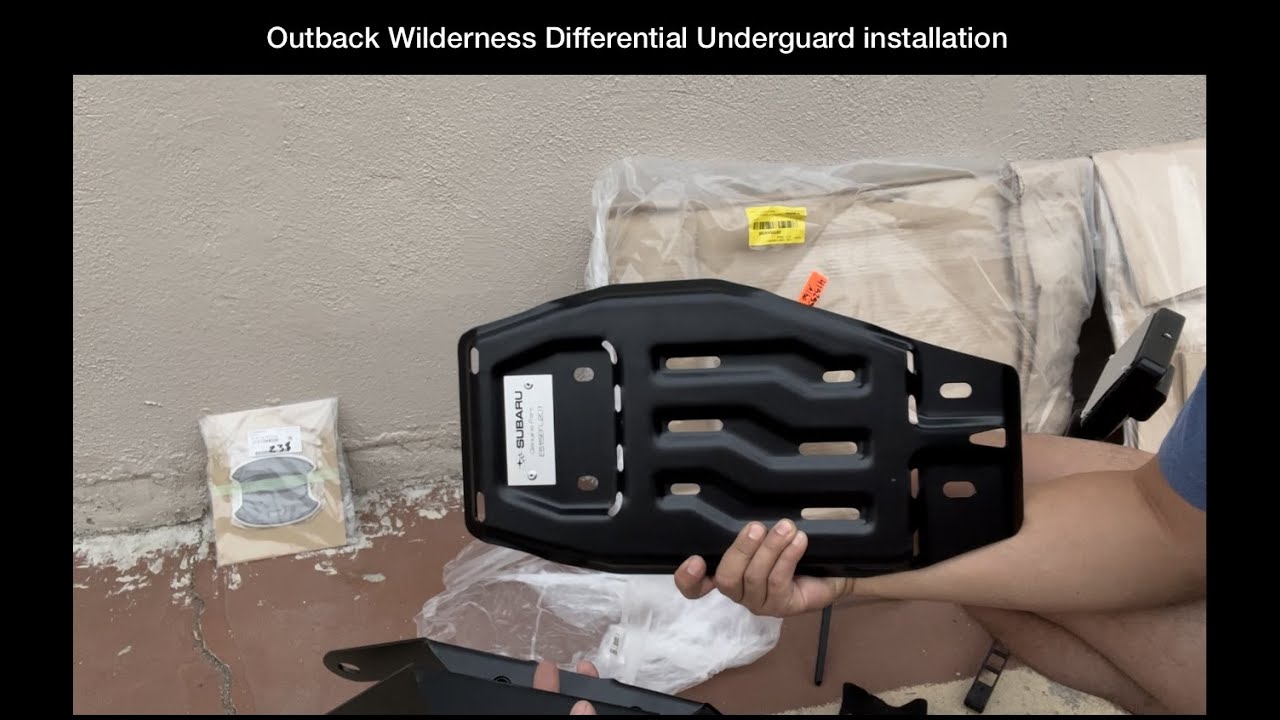 Subaru Outback Wilderness Differential OEM underguard /skid plate Installation