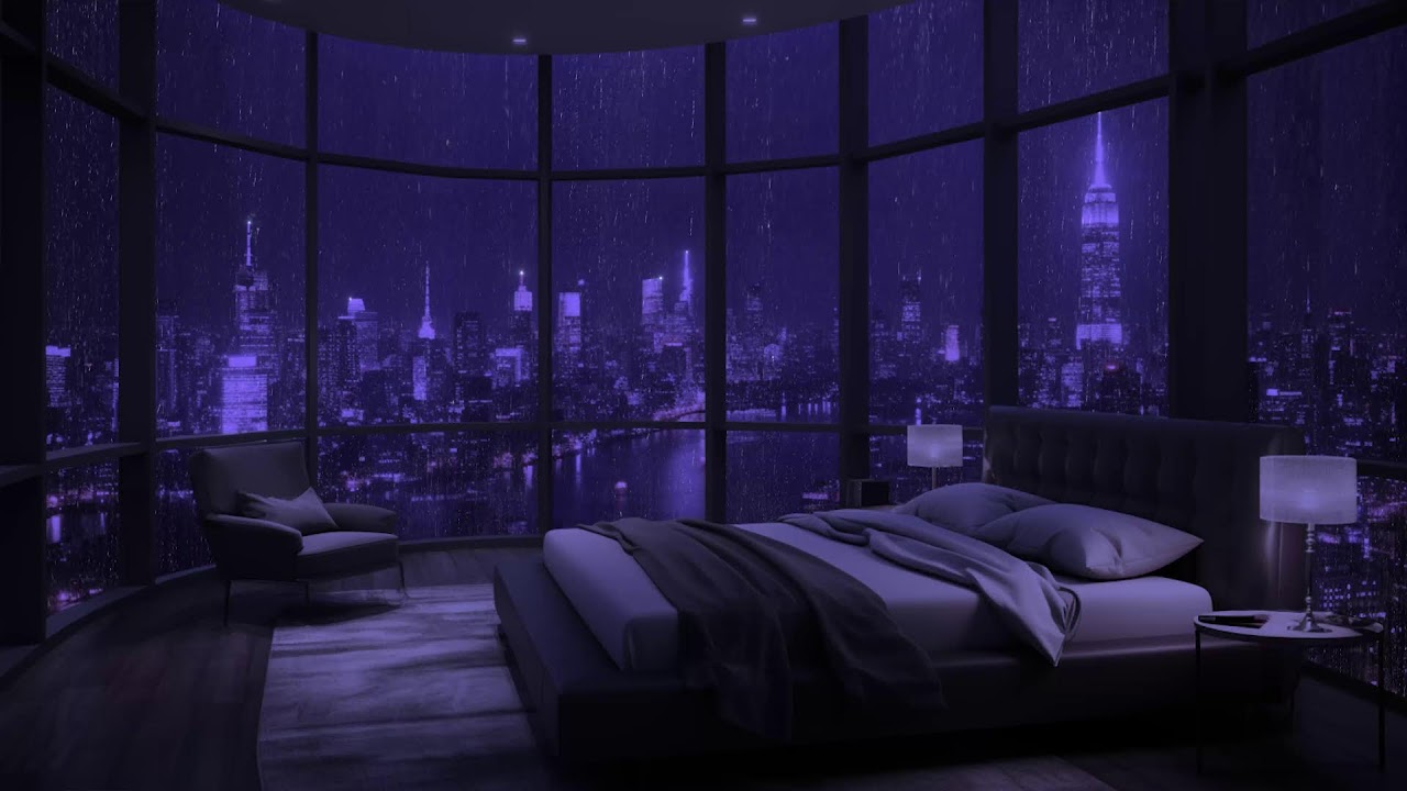 Dein Schlafzimmerfenster Mit Entspannenden Regengeräuschen Für Tiefen Schlaf 🌧️💤