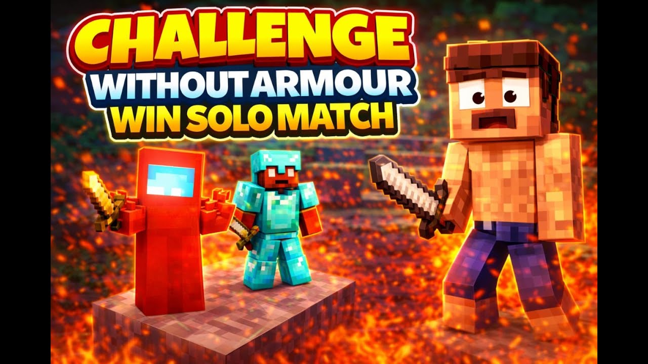 I Tried Bedwars Solo WLTHOUT ARMOUR🥶🔥