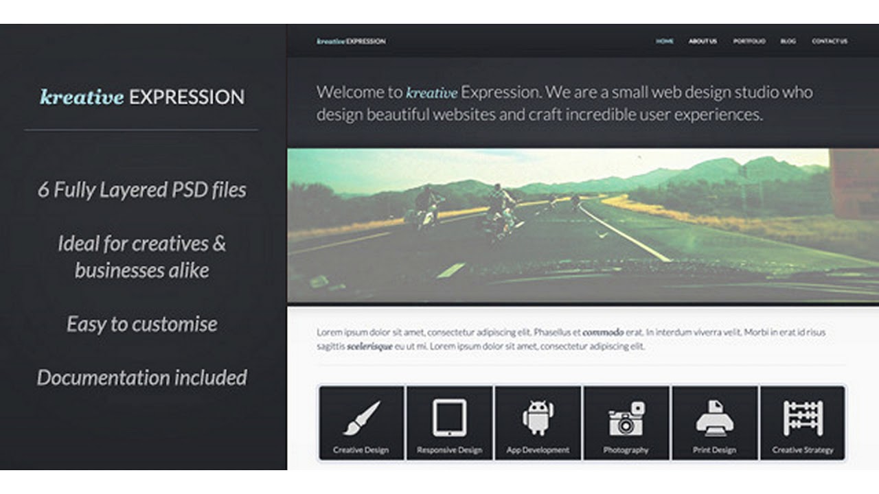 Kreative Expression - Creative PSD Template | Themeforest Website Templates and Themes