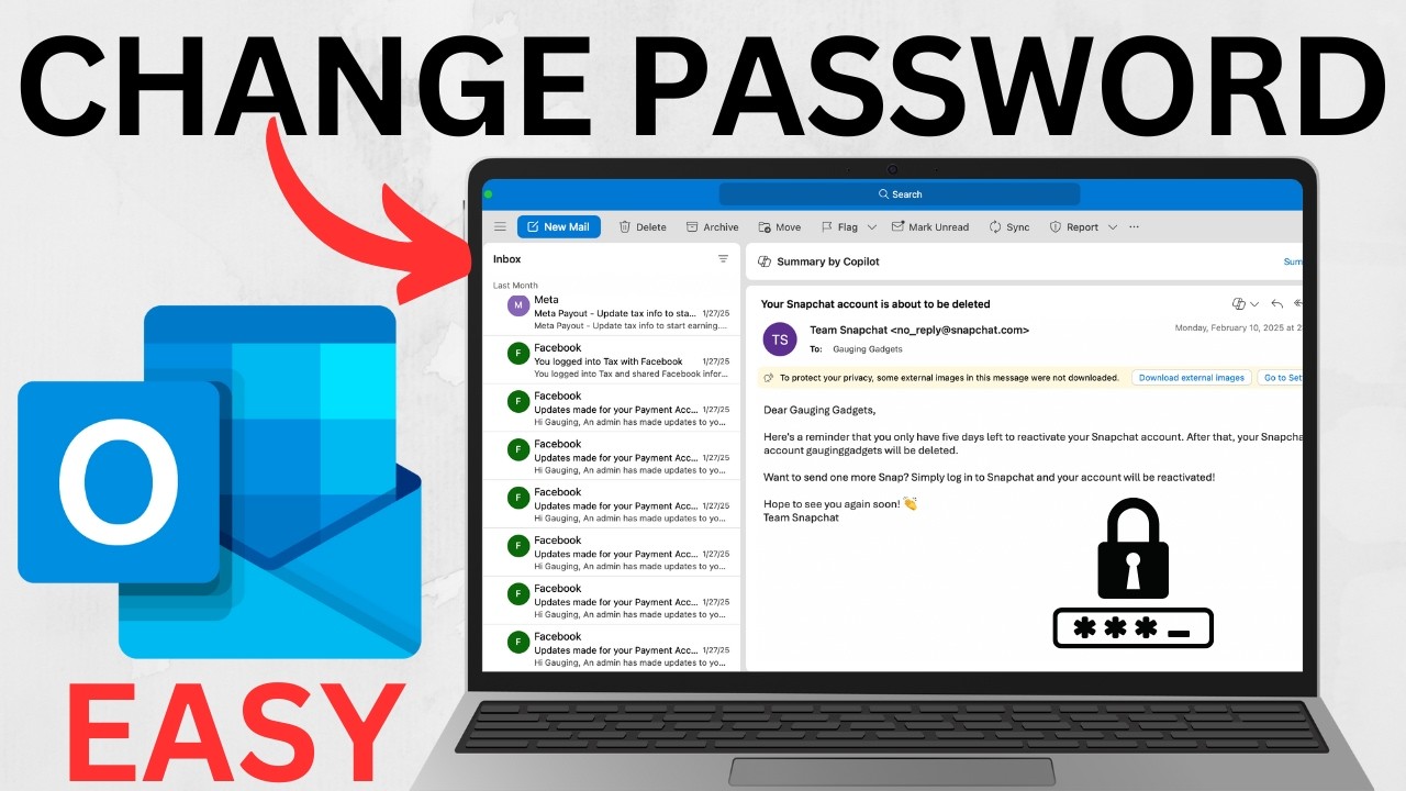 How to Change Outlook Password - 2025