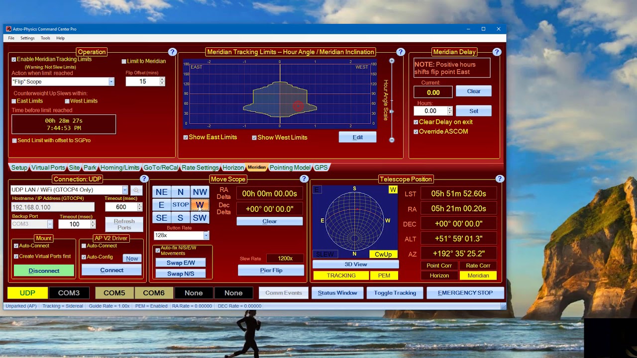 APCC Meridian Limit Pier Flip Example