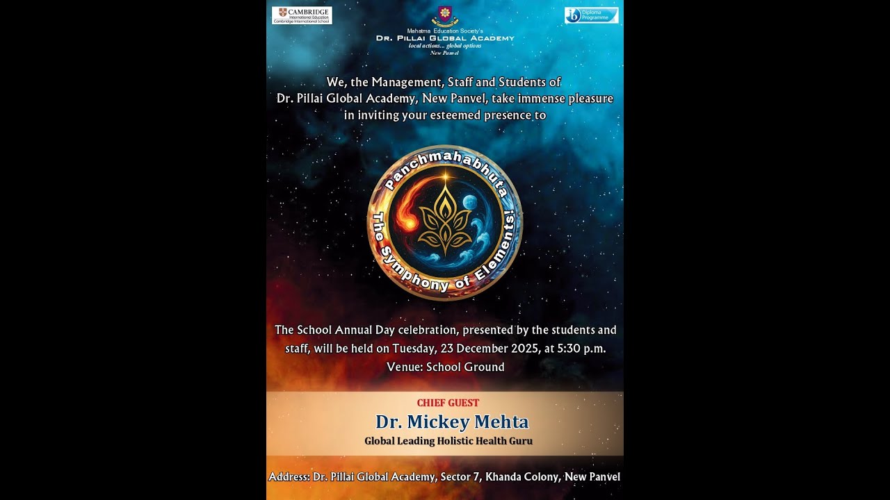 Dr.Pillai Global Academy Annual Day 2025 - 26