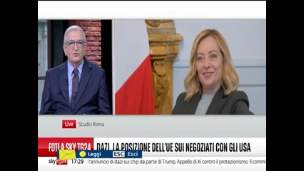 Ministro Foti ospite di Sky TG24 Economia