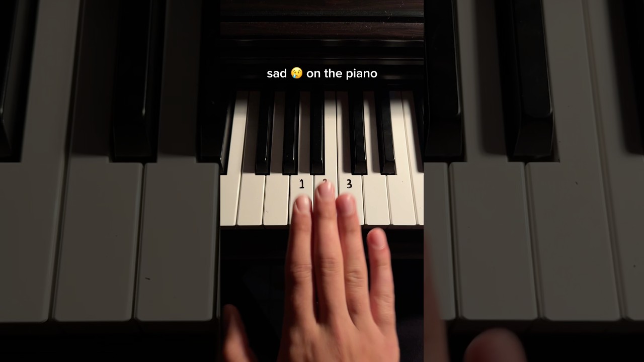 Easy sad Melody 🎵 #piano #pianolessons #tutorial