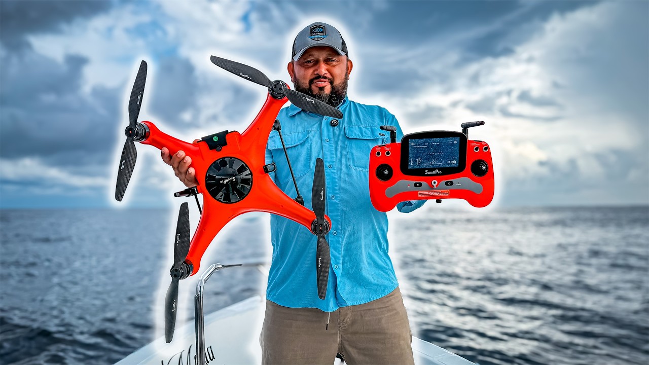 Pesca con Drone / ¡Increible! Usamos un Drone para PESCAR un Atun / Drone Fishing