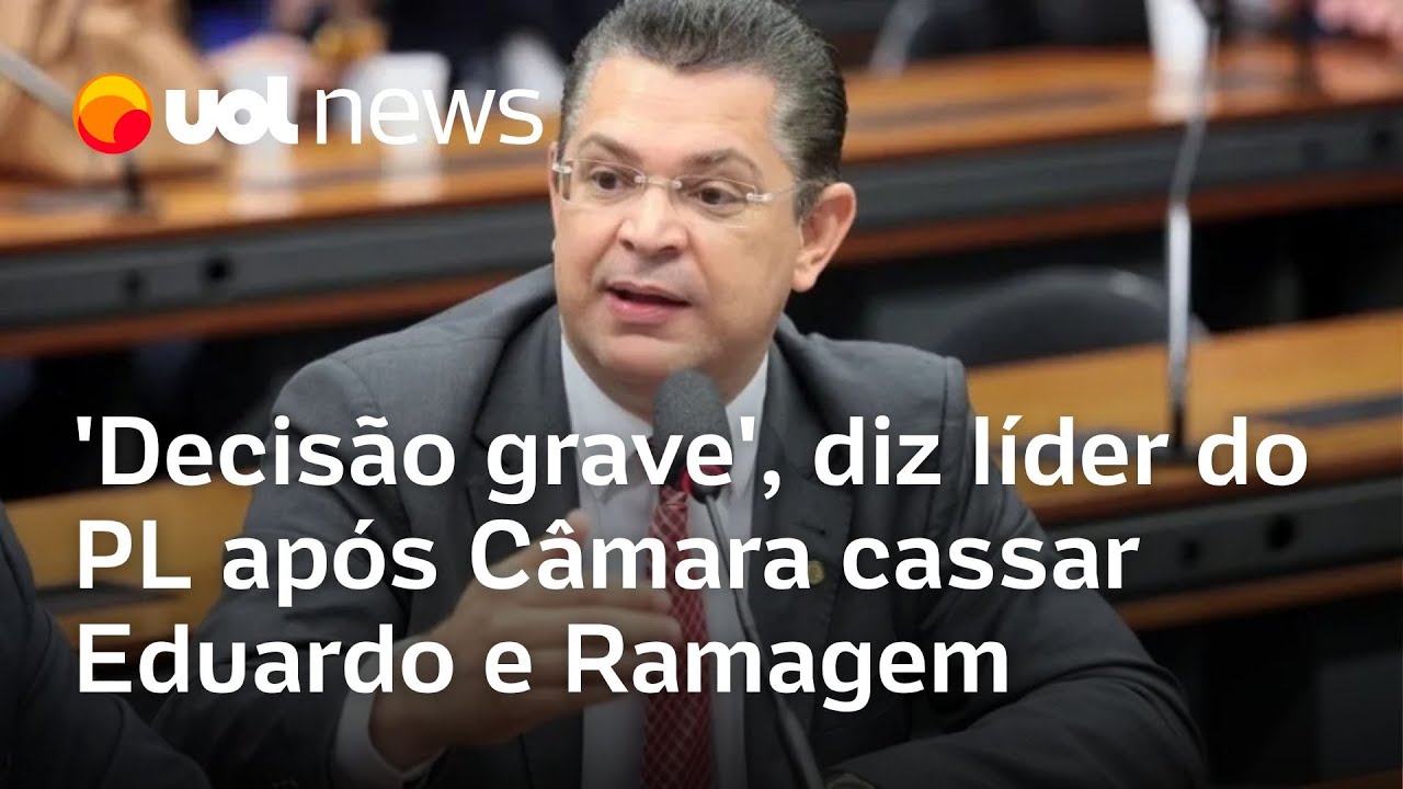 Líder do PL fala em 'decisão grave' após Câmara cassar Eduardo Bolsonaro e Ramagem