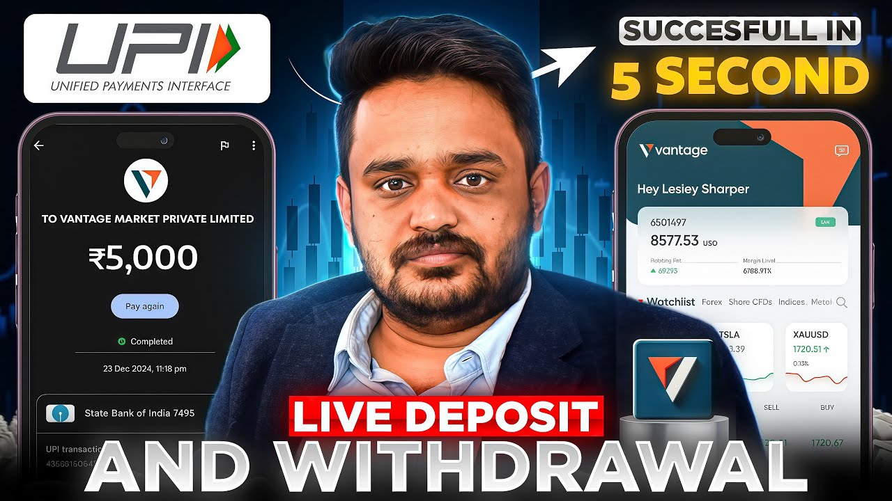 How to Deposit & Withdraw Funds in Vantage UPI (Step-by-Step) Full Process EXPLAINED